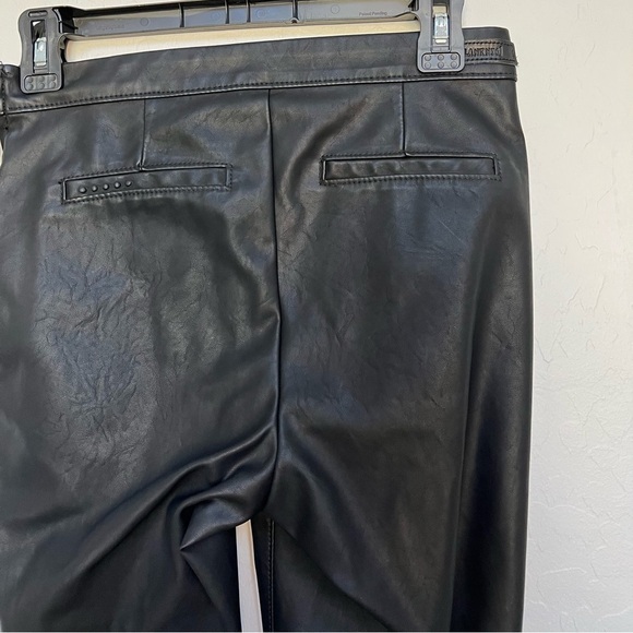 Blanknyc Women's Carbon Vegan Leather Pants in Black size 24 - Picture 8 of 13